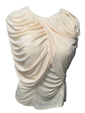 Draped Cream Women's Top - NWT